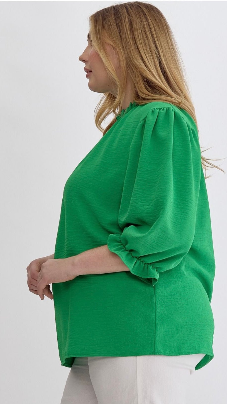 Kelly Green Plus Size Top