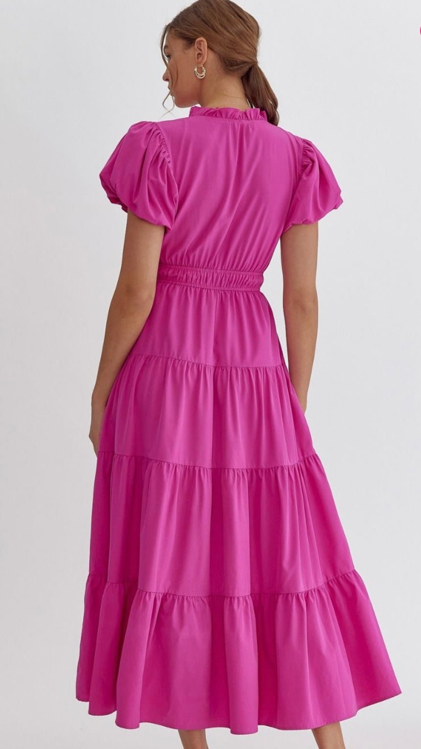 Kayla Magenta Maxi Dress