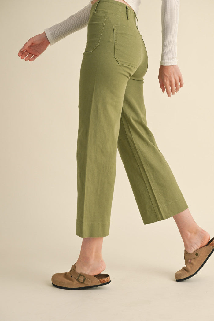 &Merci Patch Pocket Cropped Pants