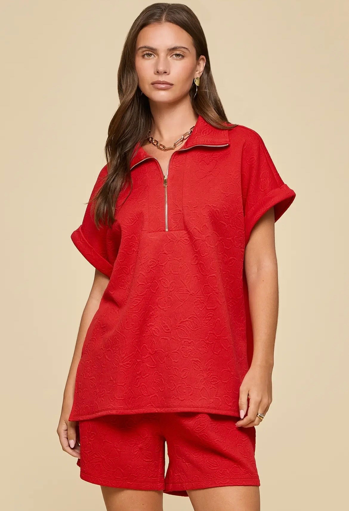 The Darcy Red Set (Misses and Plus Sizes Available)