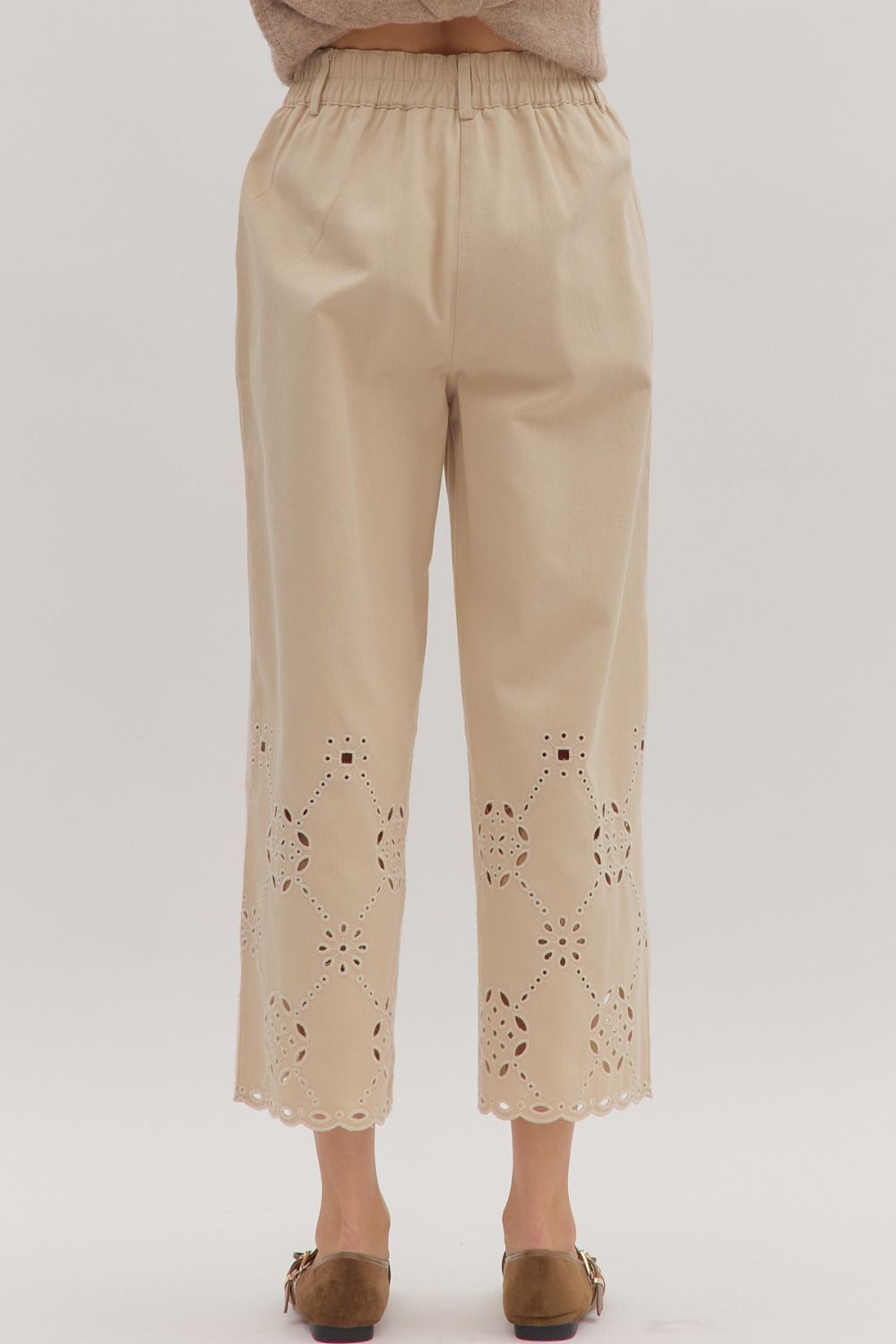 Entro Eyelet Detailed Pants