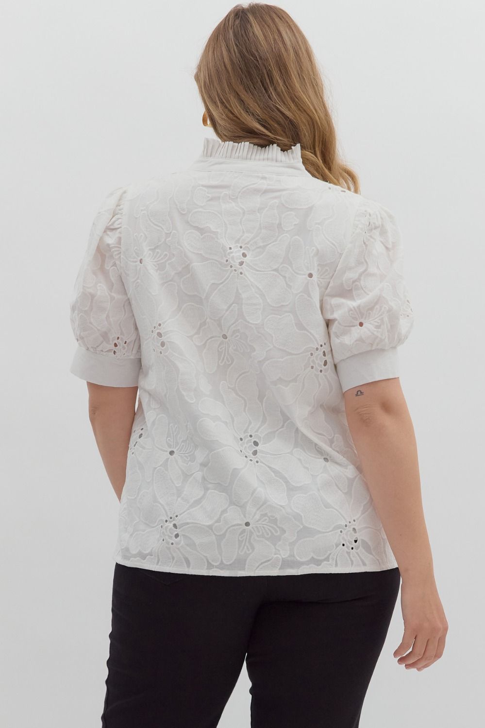 The Covington Embroidered Plus Size Top