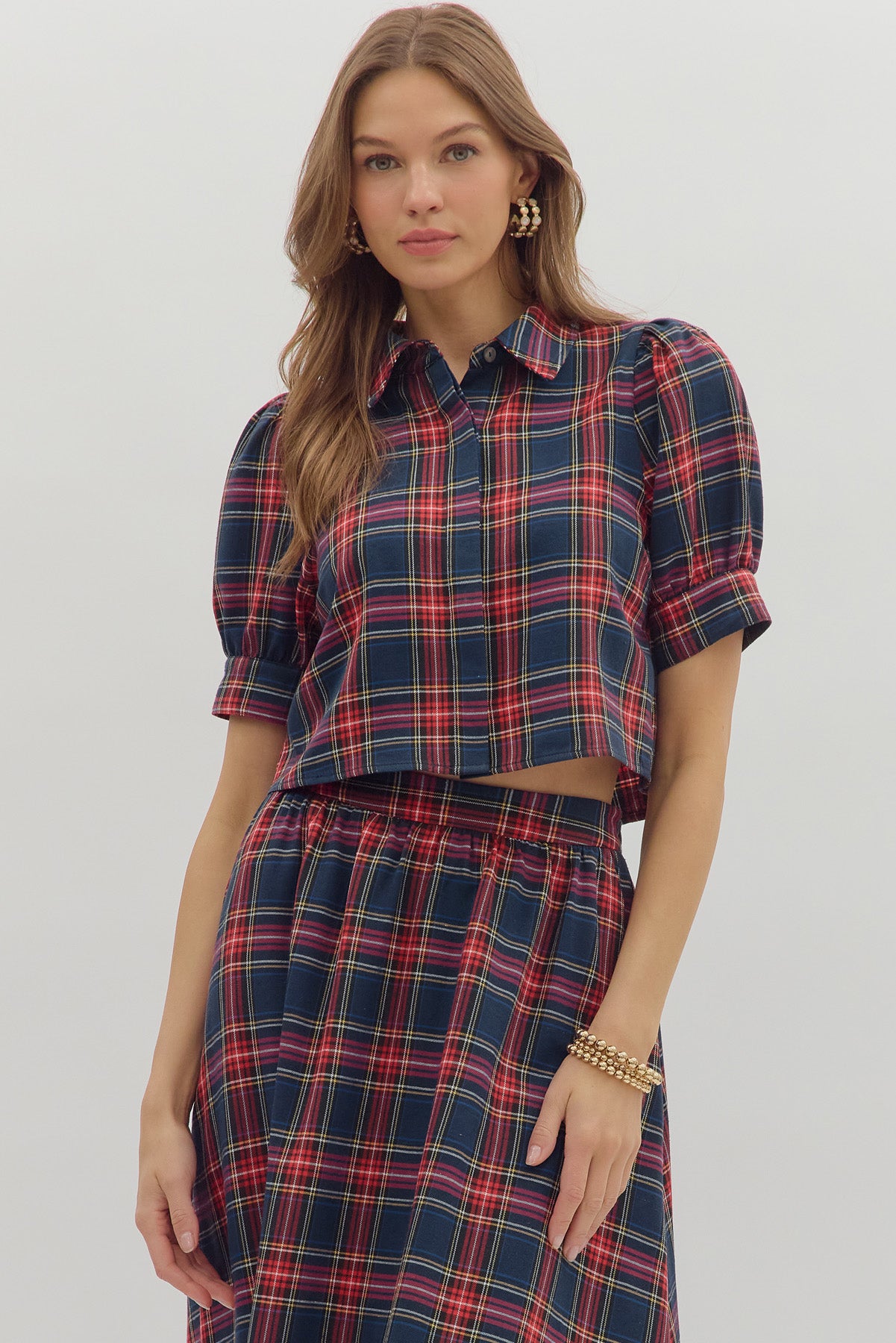 The Madison Plaid Top