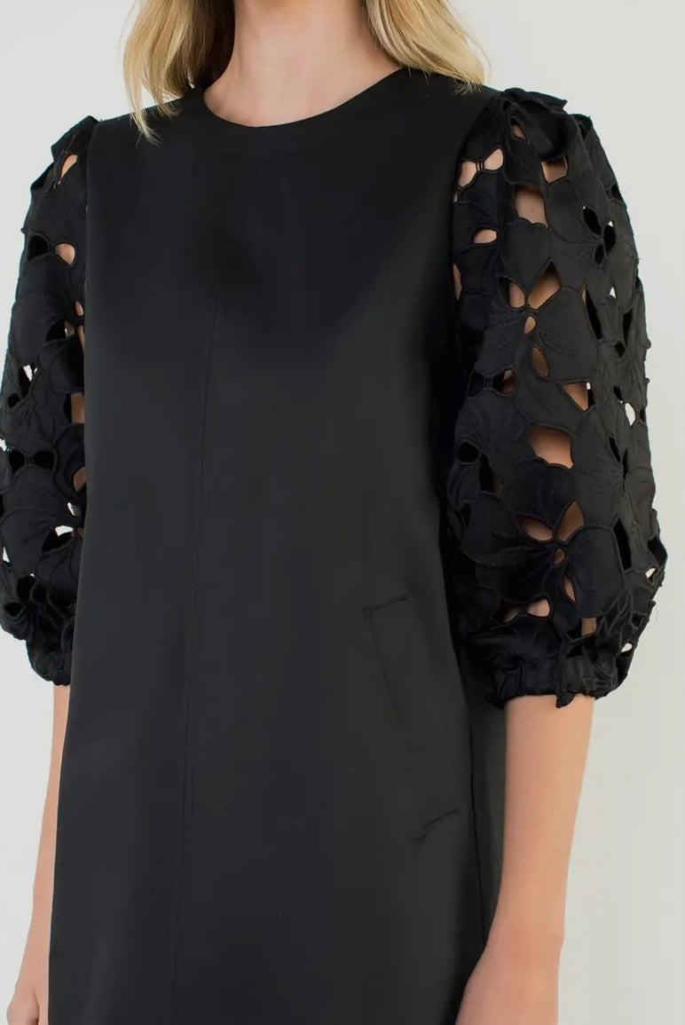 The Belinda Eyelet Detailed THML Dress