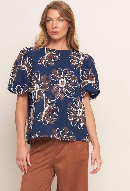 The Emery Embroidered Top