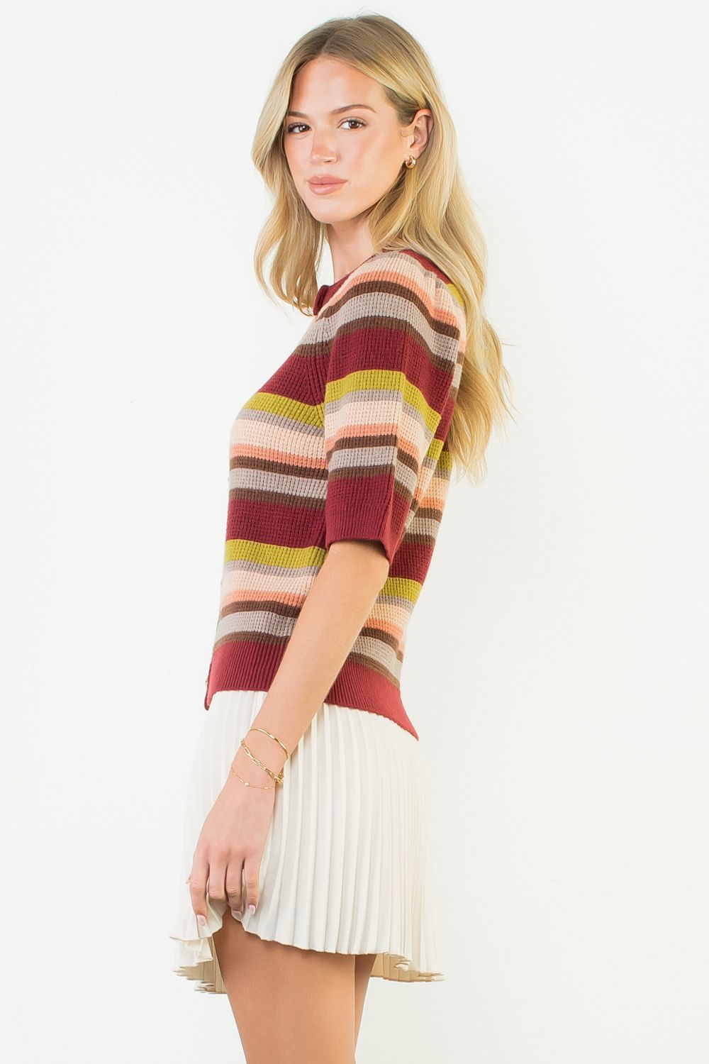 The THML Burgundy Madison Top