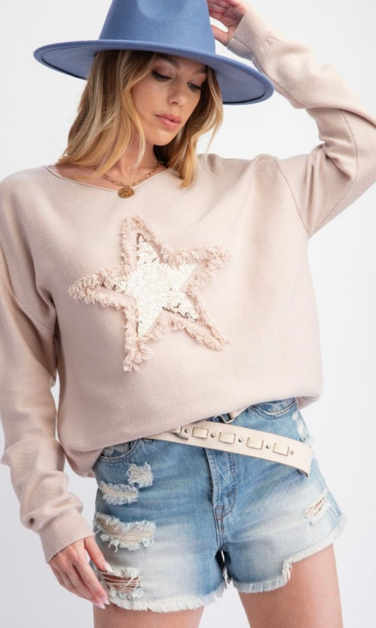 Ella Sequin Star Sweater