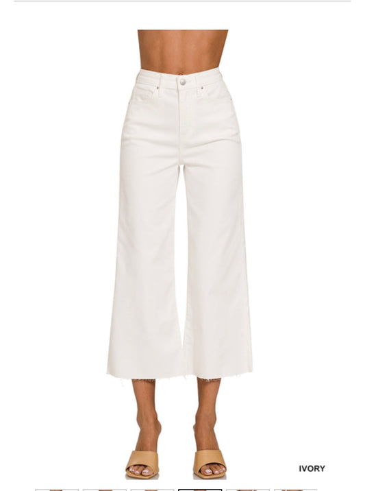 Zenana Wide Leg Denim Pants