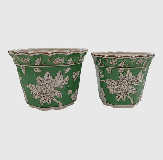 Ceramic Embossed Planter