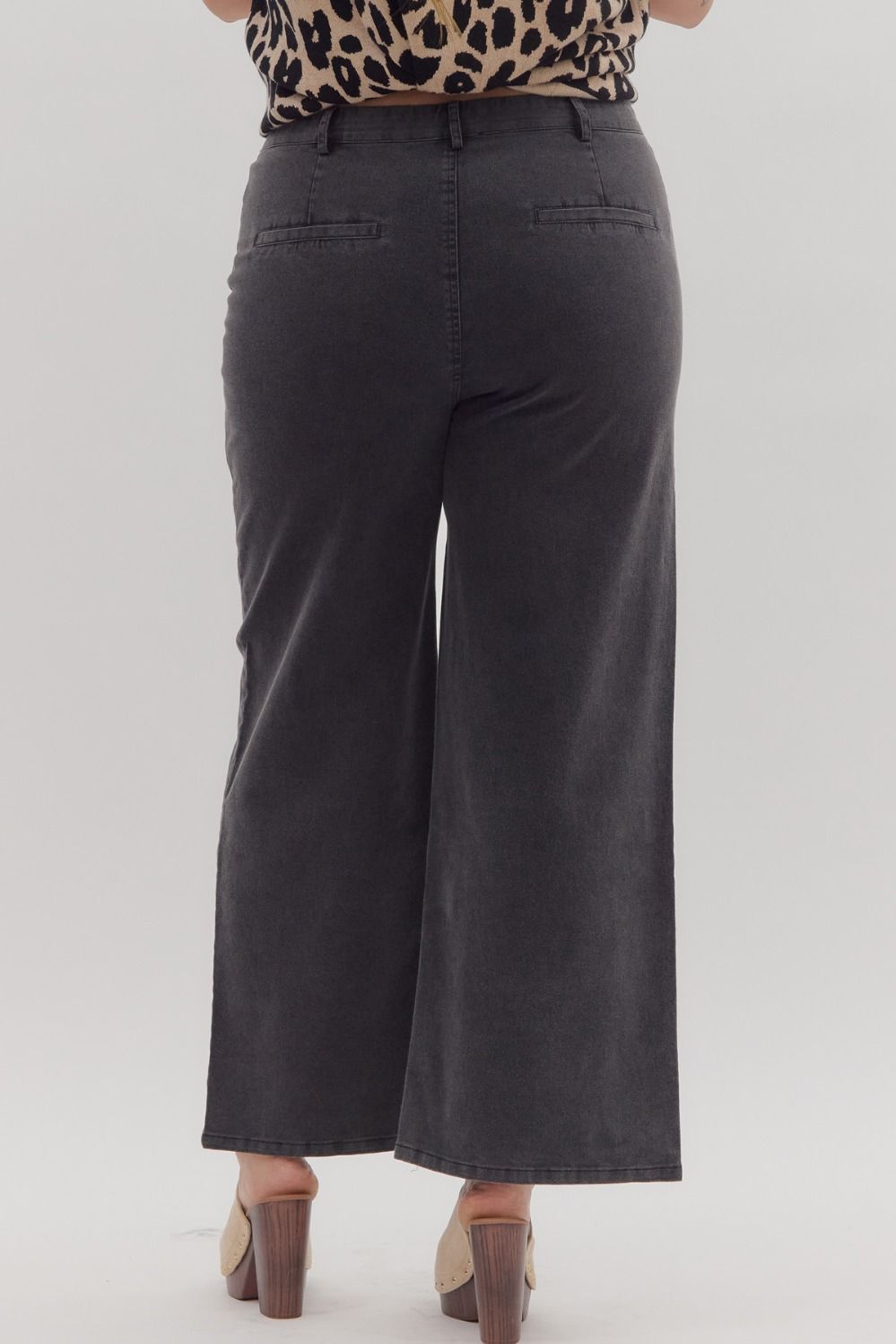 Entro Plus Size Patch Pocket Pants