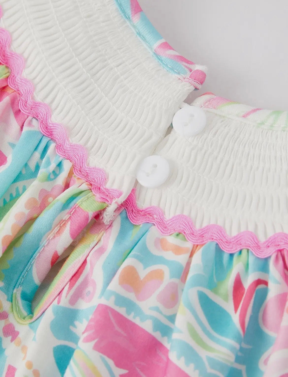 Rylee Faith Bright Embroidered Cross Romper