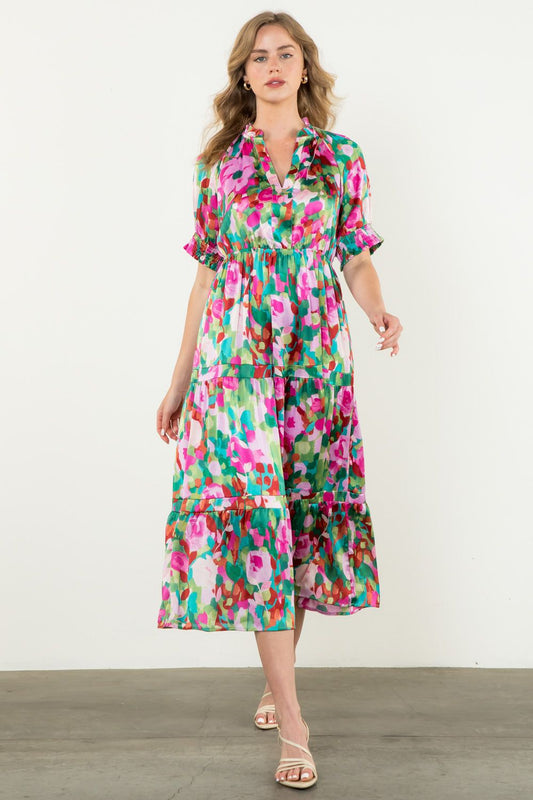 Lilly Ann Lilac Floral Dress