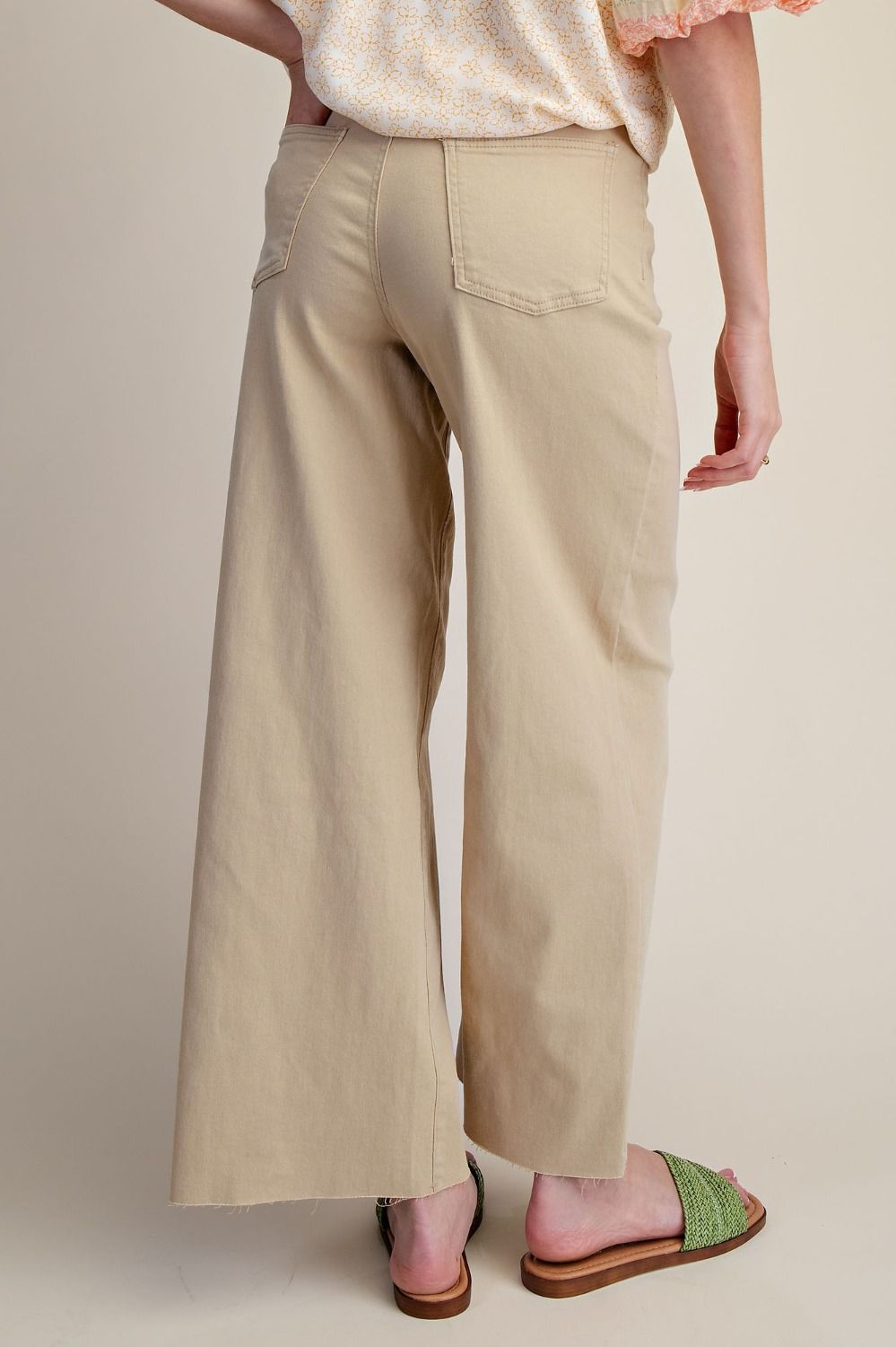 Easel Colored Soft Stretch Denim Pants