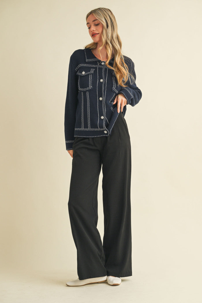 The Stefano Sweater Jacket