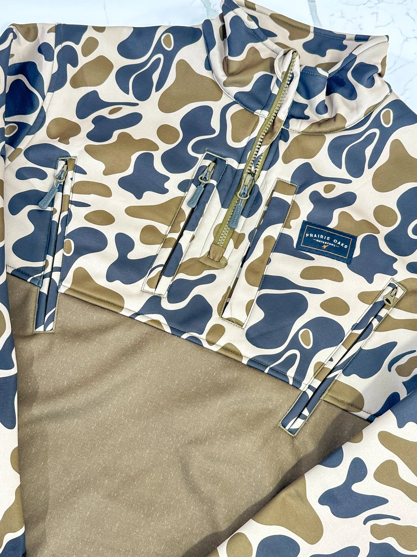 Prairie Oaks Waterfowl The Landing Zone 1/4 Zip Pullover