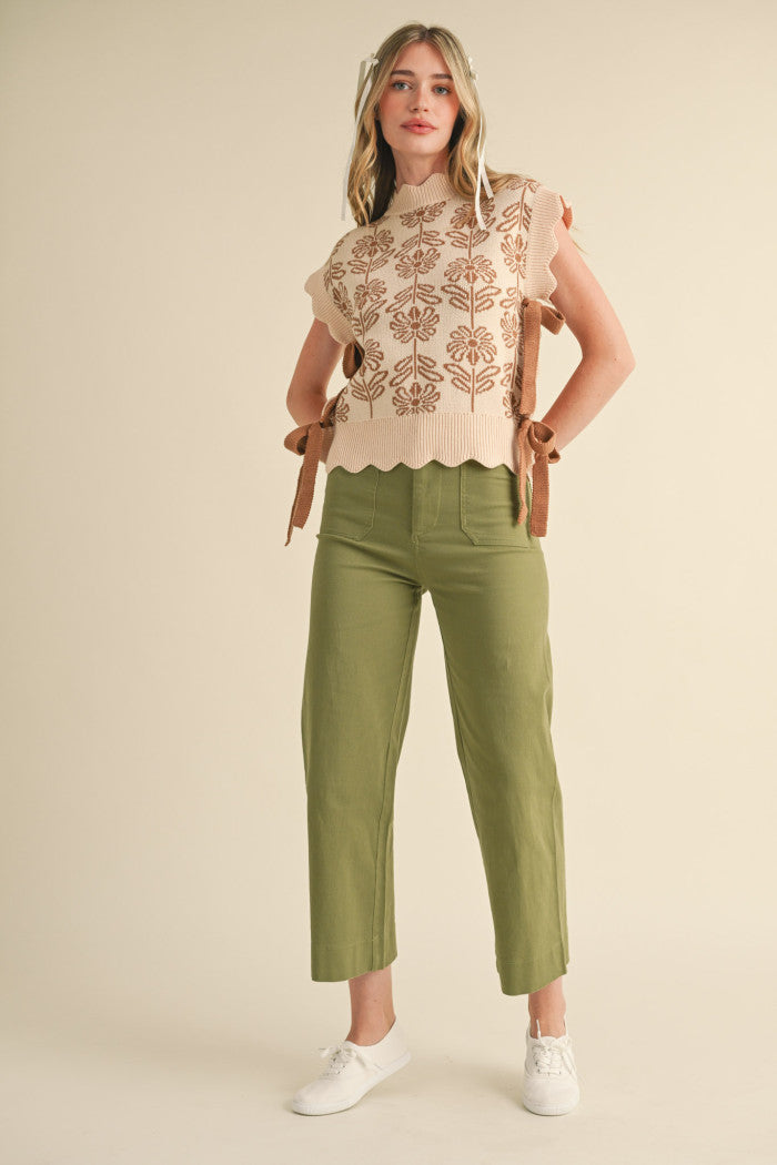 &Merci Patch Pocket Cropped Pants