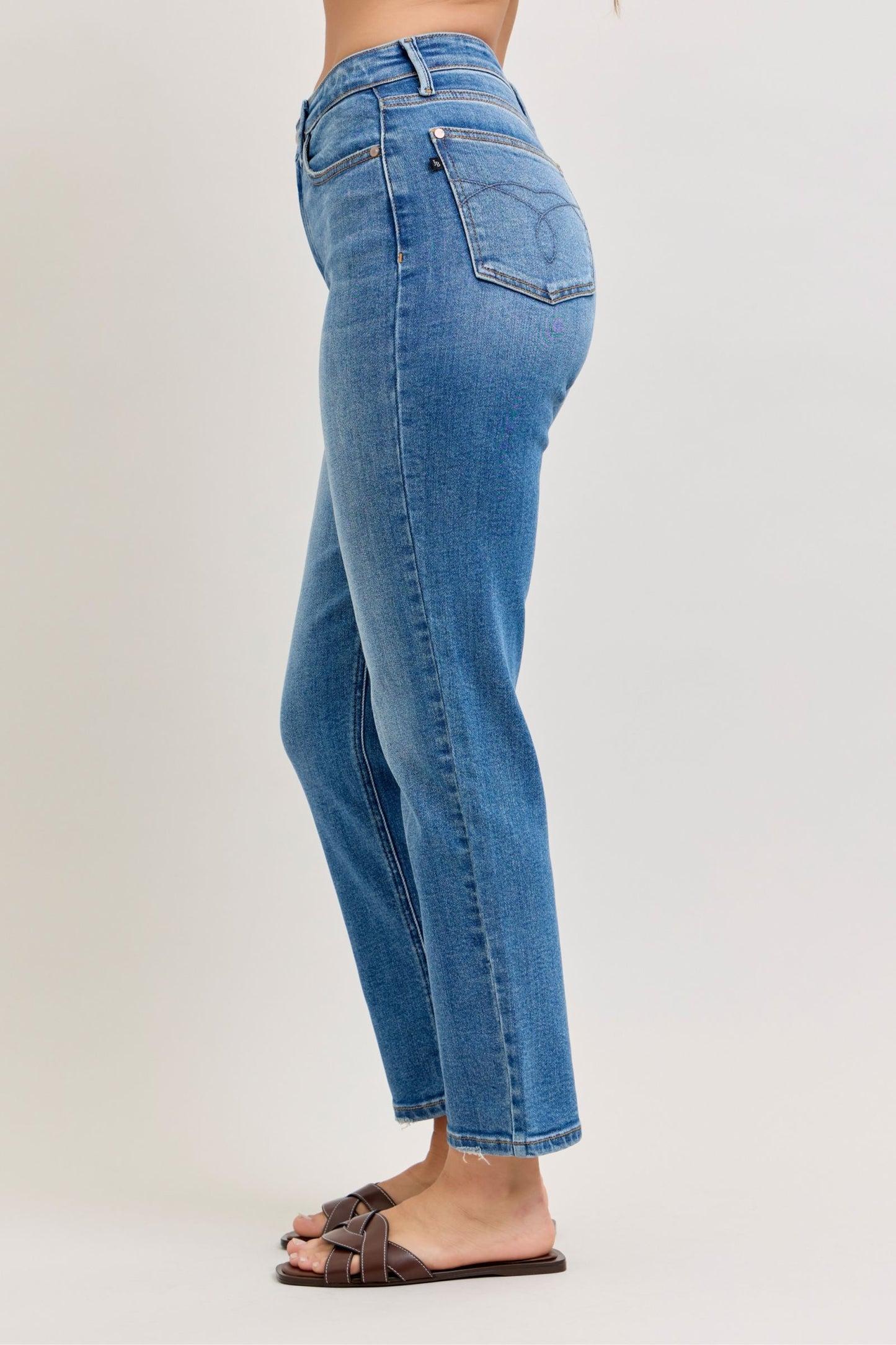 Judy Blue High Waist Ankle Length Straight Jeans