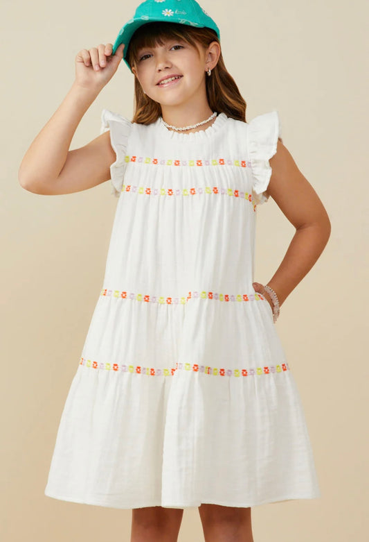 Hayden Girls Off White Dress