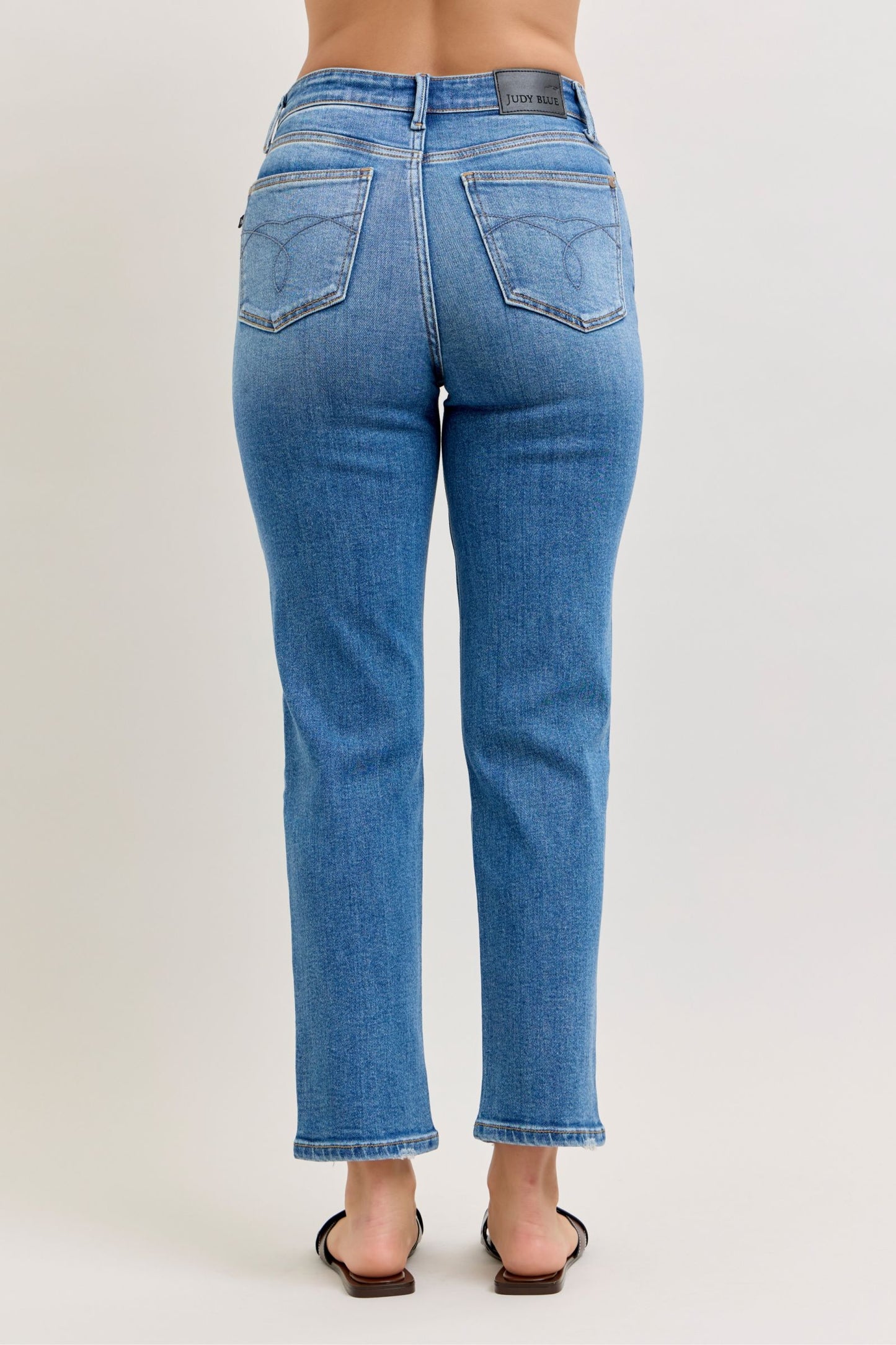 Judy Blue High Waist Ankle Length Straight Jeans