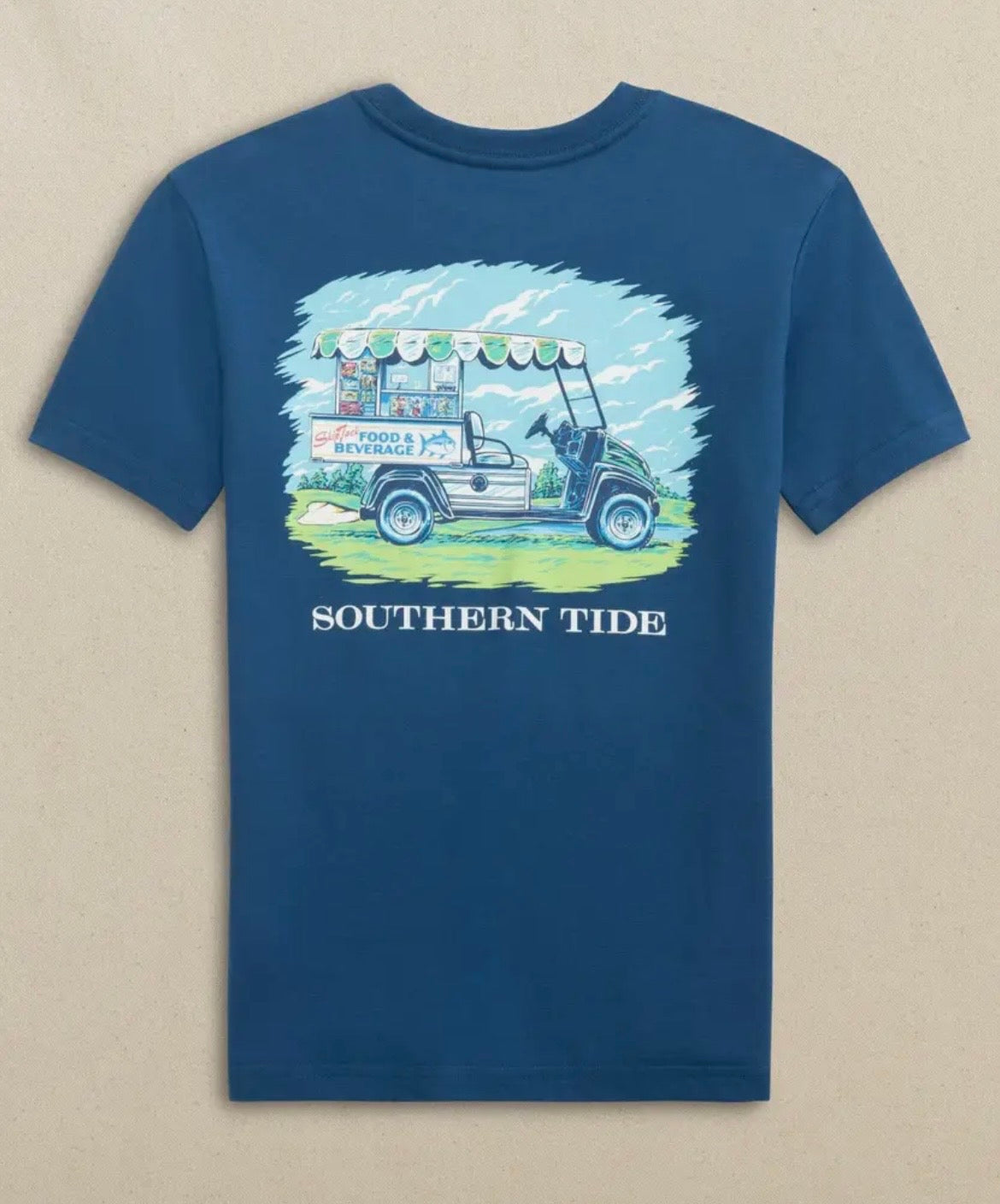 Southern Tide Youth Boys Food & Beverage Cart T-shirt