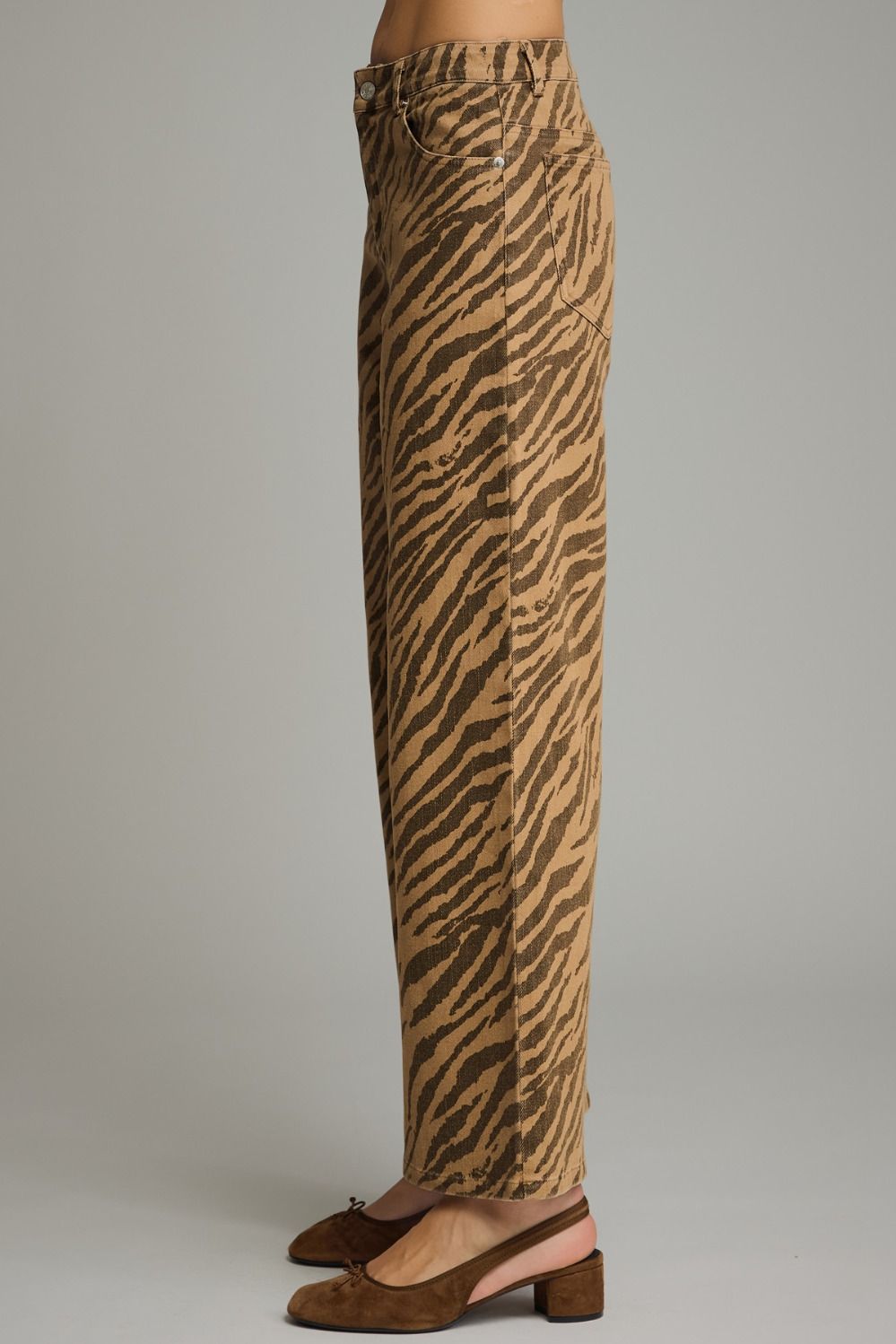 Entro Brown Zebra Print Pants