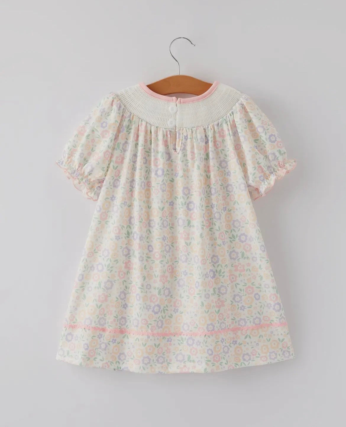 Rylee Faith Colorful Cross Embroidered Dress