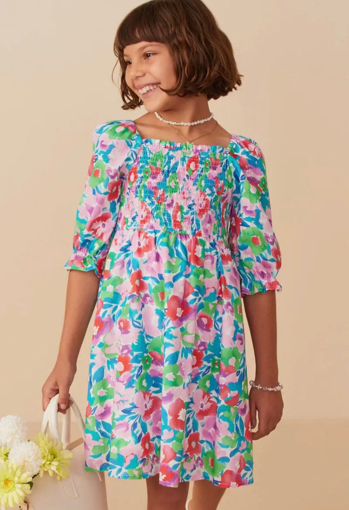 Hayden Smocked Floral Dress
