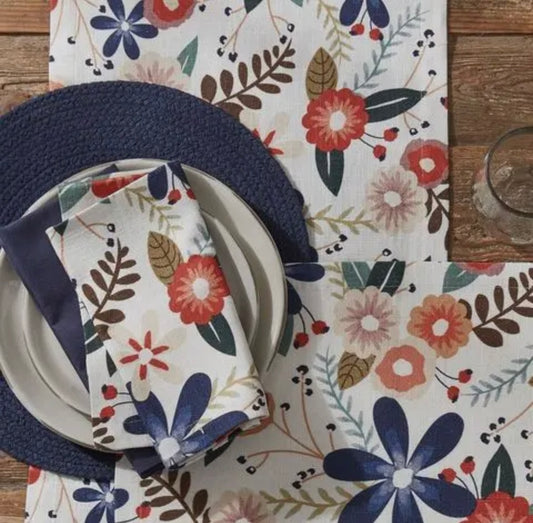 Split P Boho Table Runner and Napkins