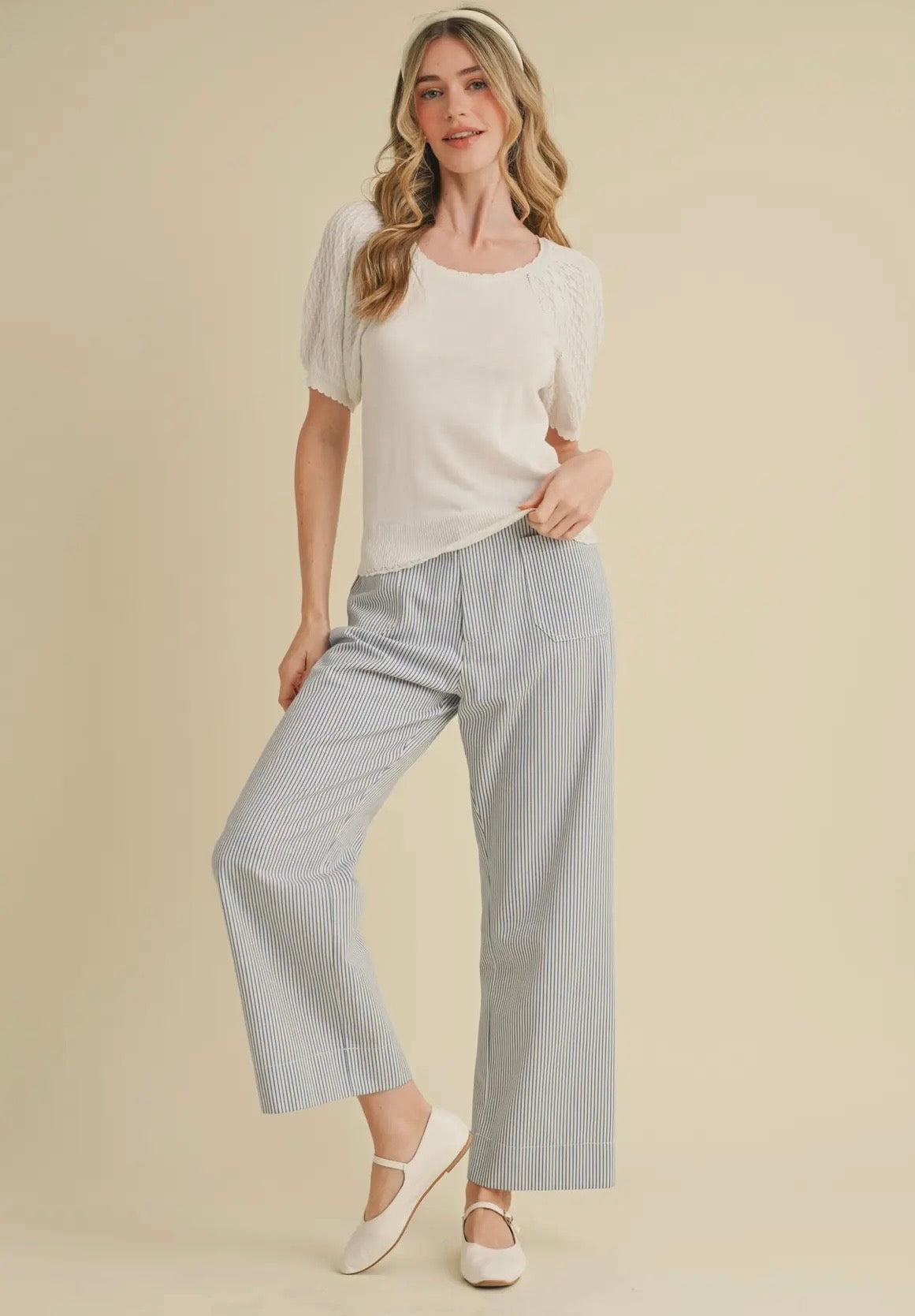 &Merci Striped Pants