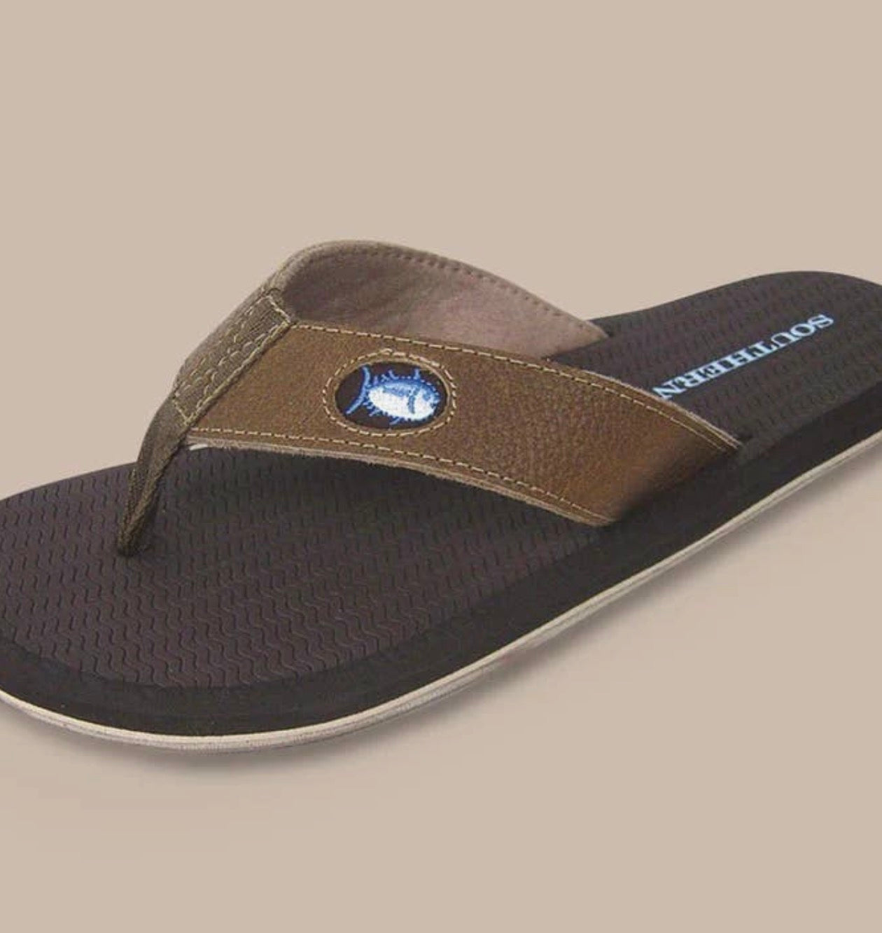 Southern Tide Flipjacks Upper Leather Flip Flops