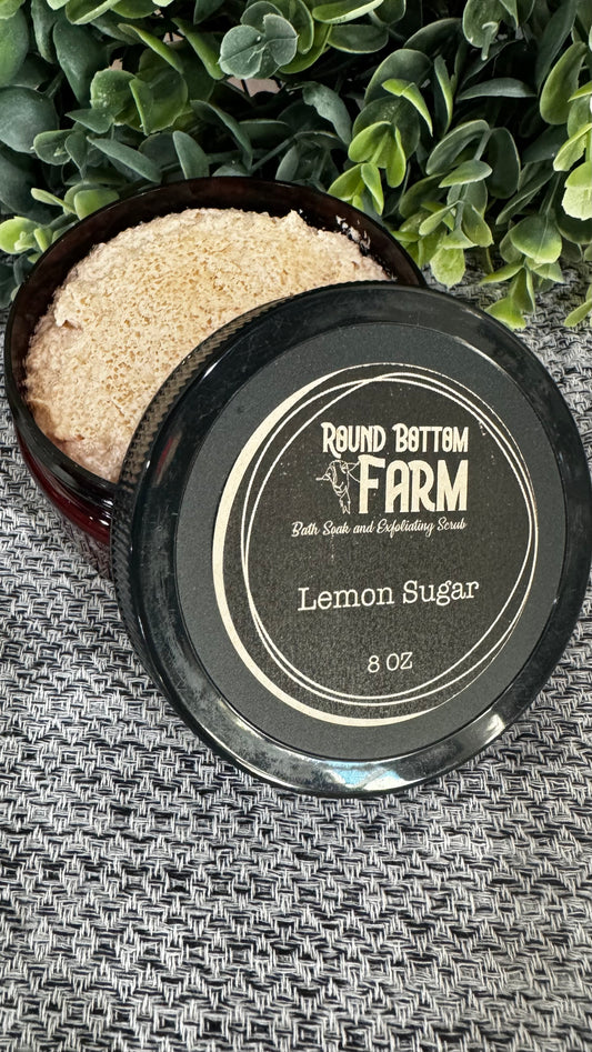 Lemon Sugar Bath Soak & Exfoliating Scrub