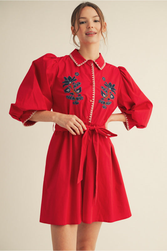 Jaqueline Collared Mini Dress