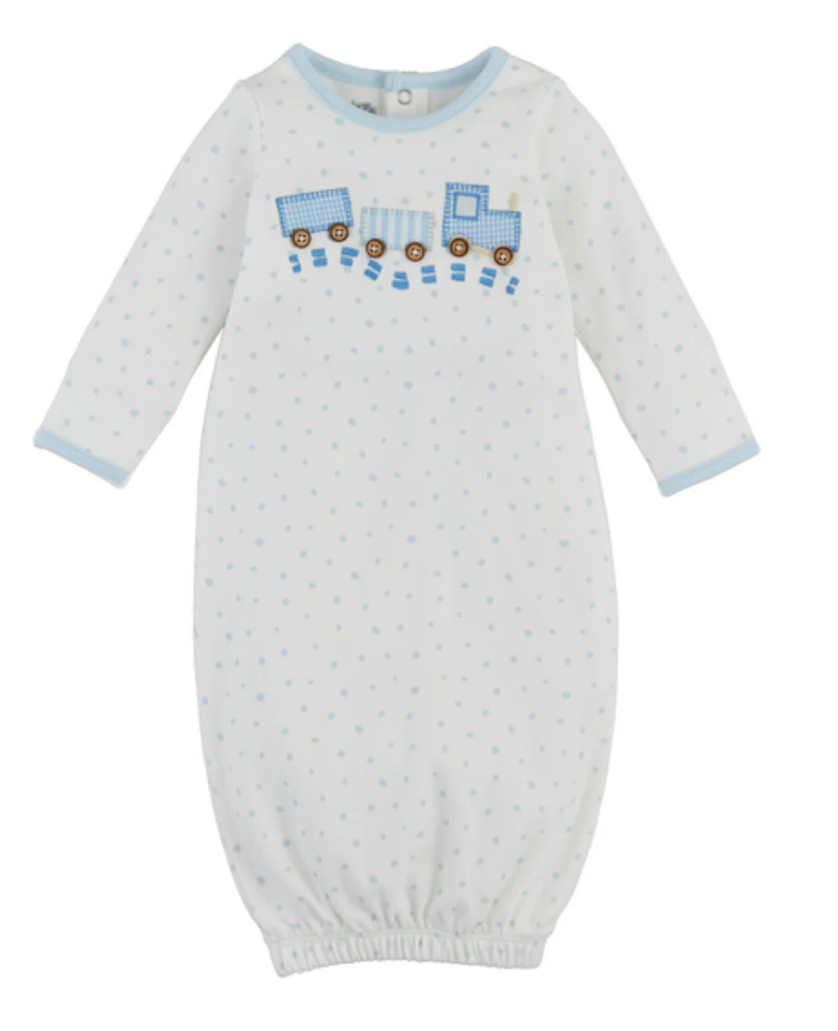 MudPie Train Appliqué Gown