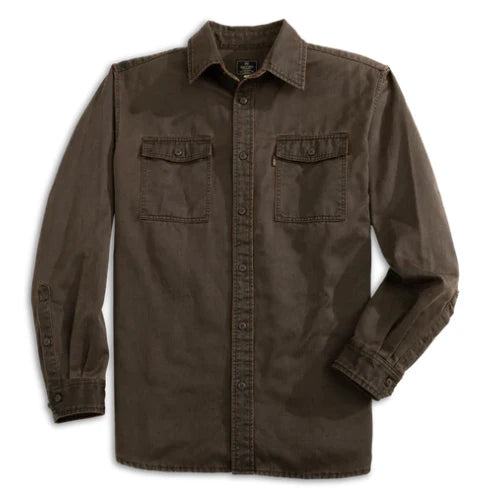 Heybo Keel Antiqued Cotton Button Down Shirt