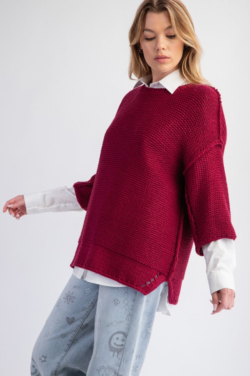 The Dolman 3/4 Sleeve Sweater
