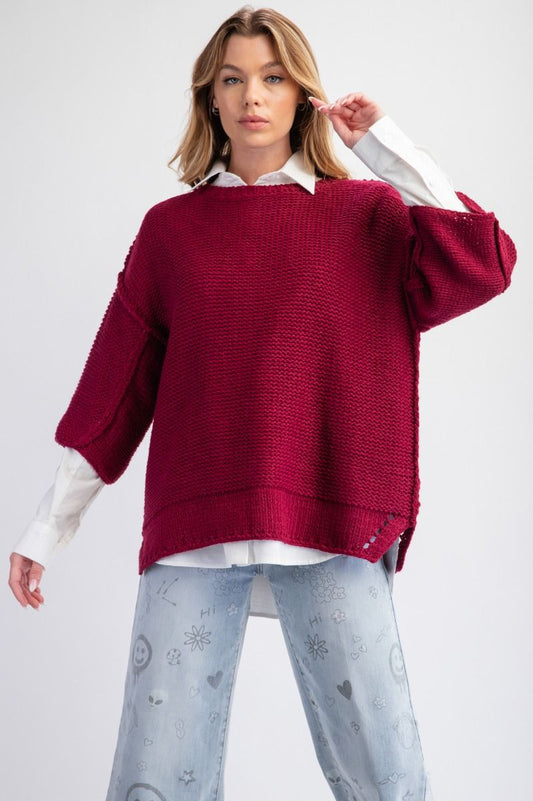 The Dolman 3/4 Sleeve Sweater - Clearance