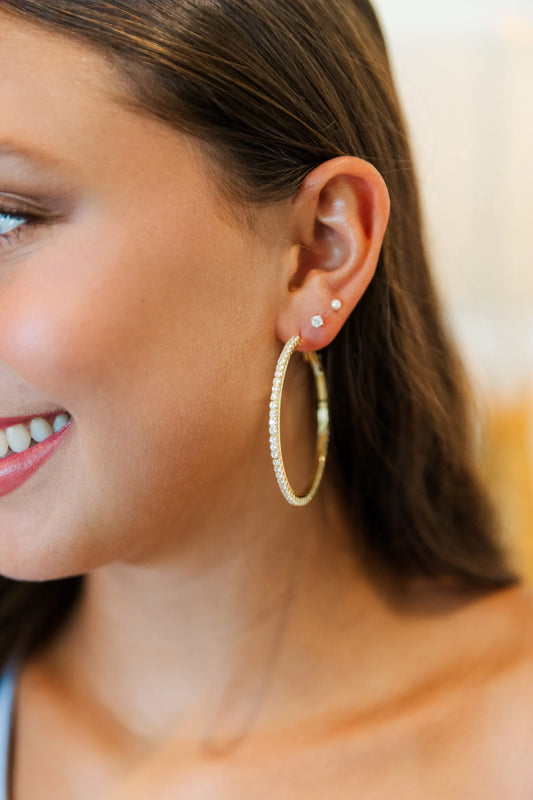 Marjorie Cubic Zirconia Hoops