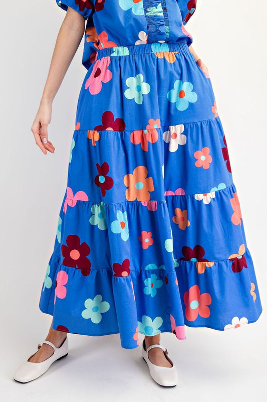 Easel English Flower Skirt - Clearance