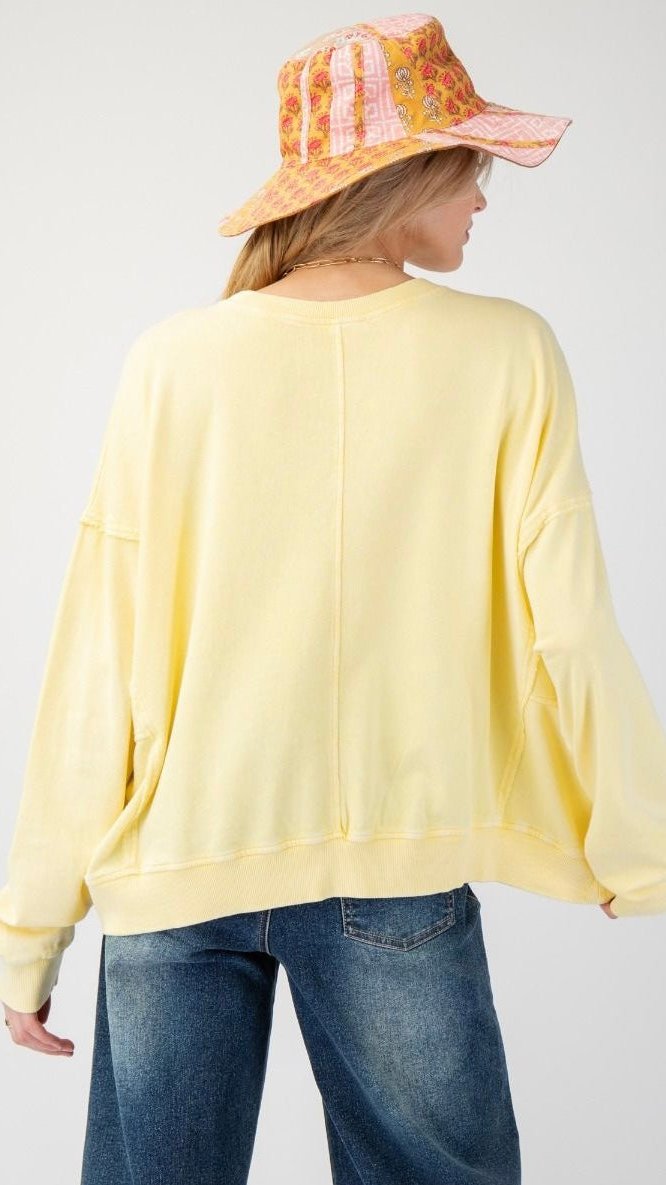 Emily Flower Patch Sweatshirt