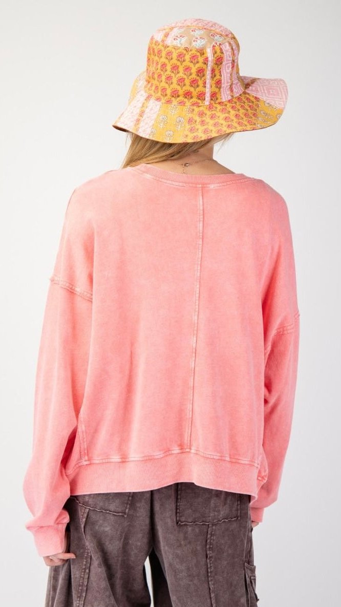 Emily Flower Patch Sweatshirt