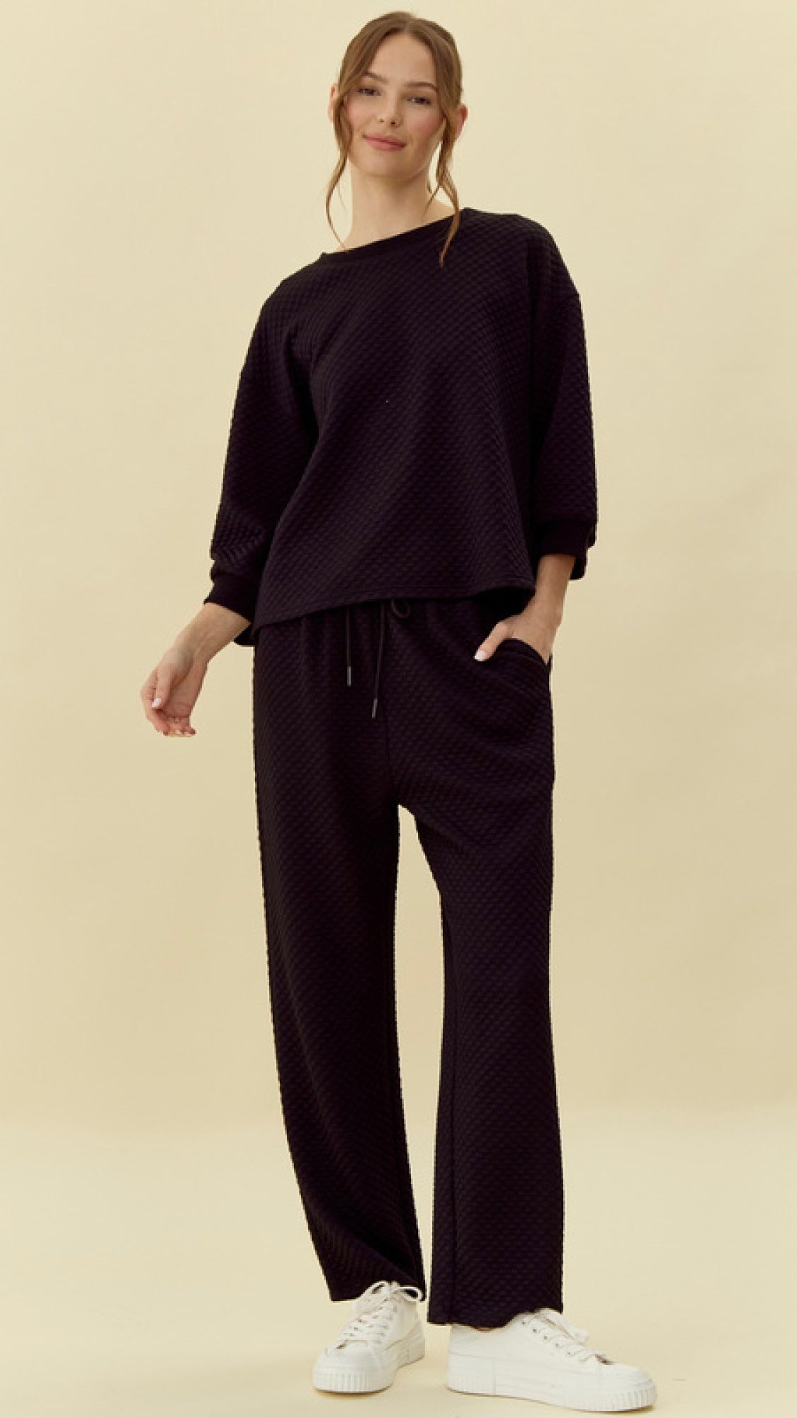 Skylar Black Loungewear Set