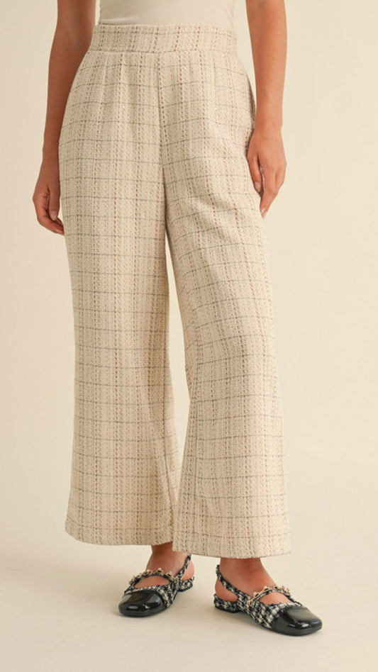 Kim Tweed Oatmeal Pants