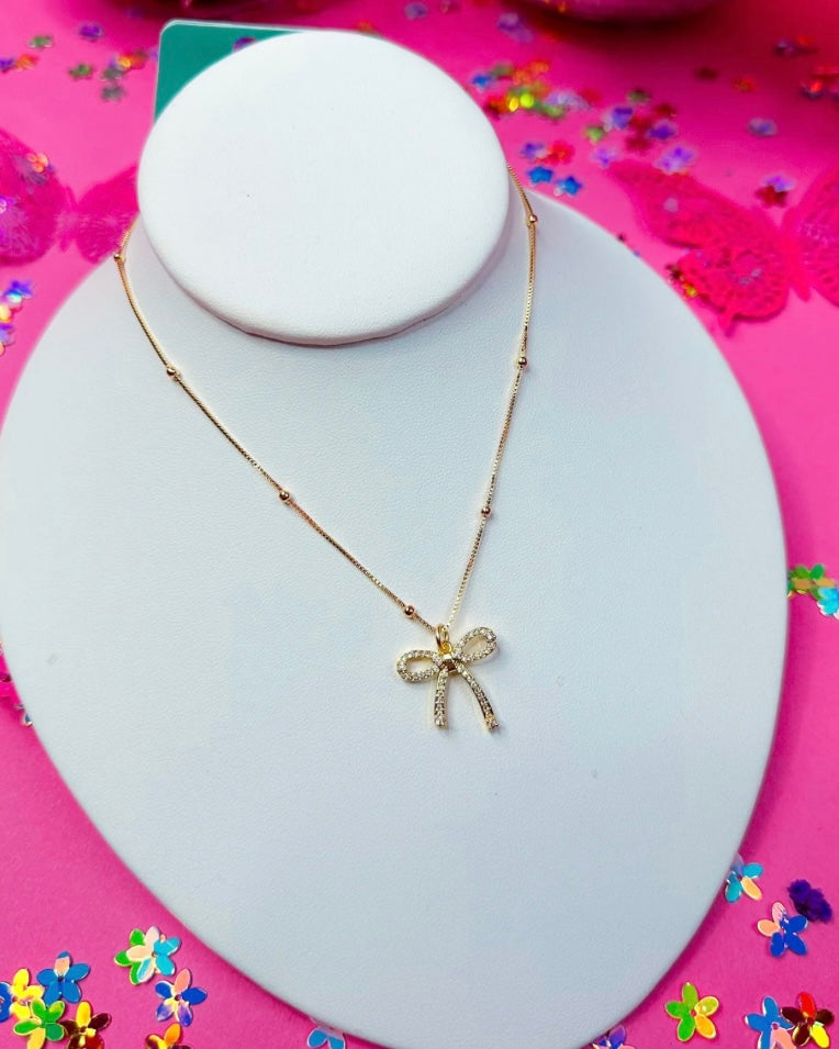 Sophia Bow Necklace