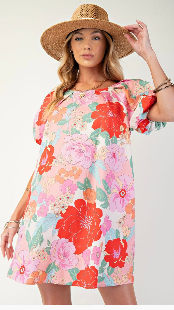 Araya Floral Print Dress