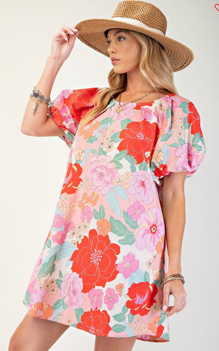 Araya Floral Print Dress