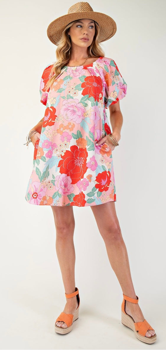 Araya Floral Print Dress