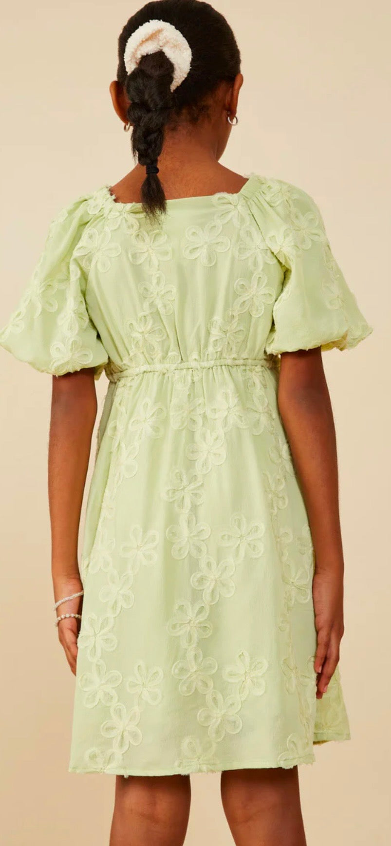 Hadley Sage Green Flower Dress