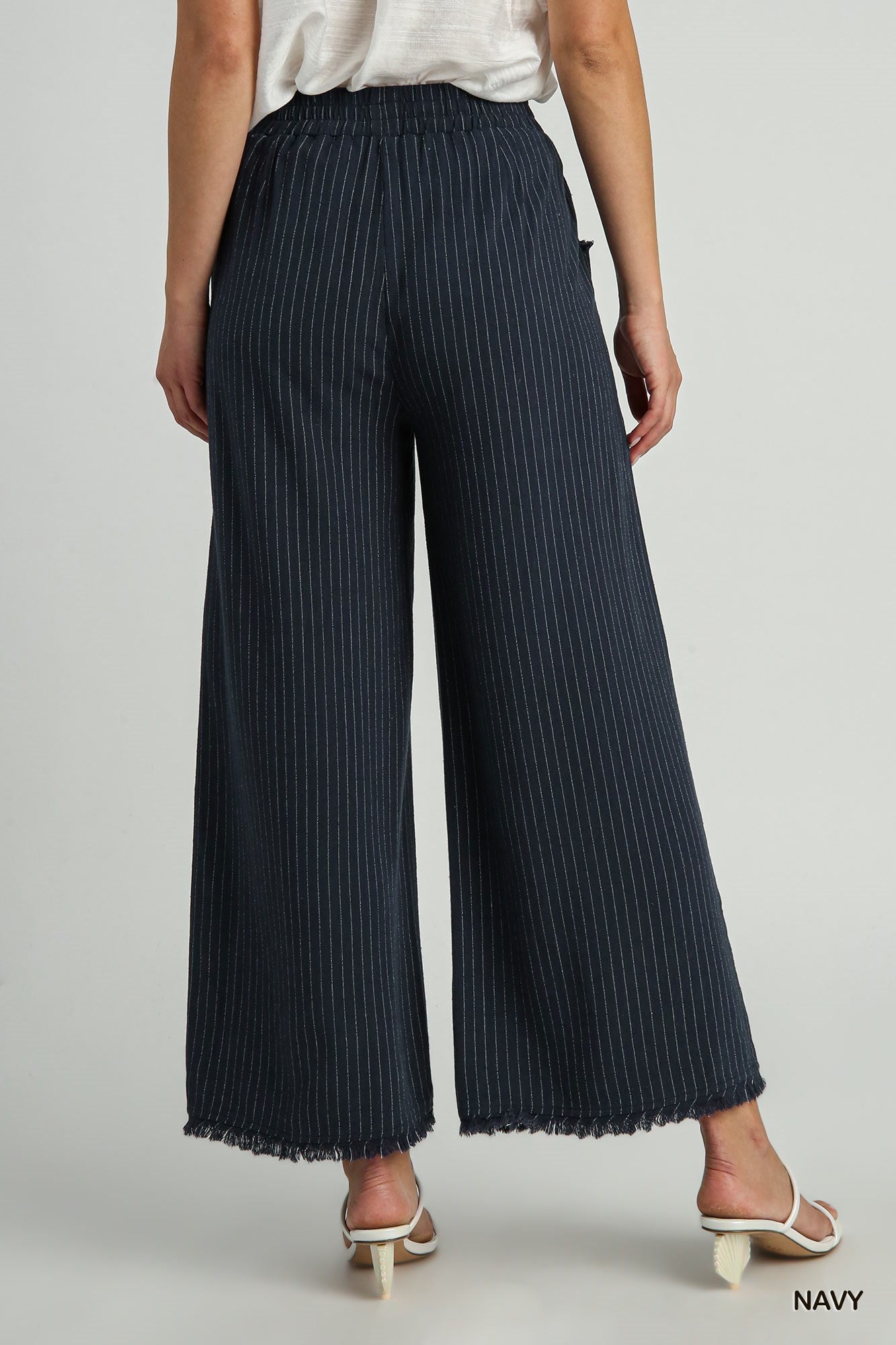 Living the Easy Life Striped Linen Wide Leg Pants