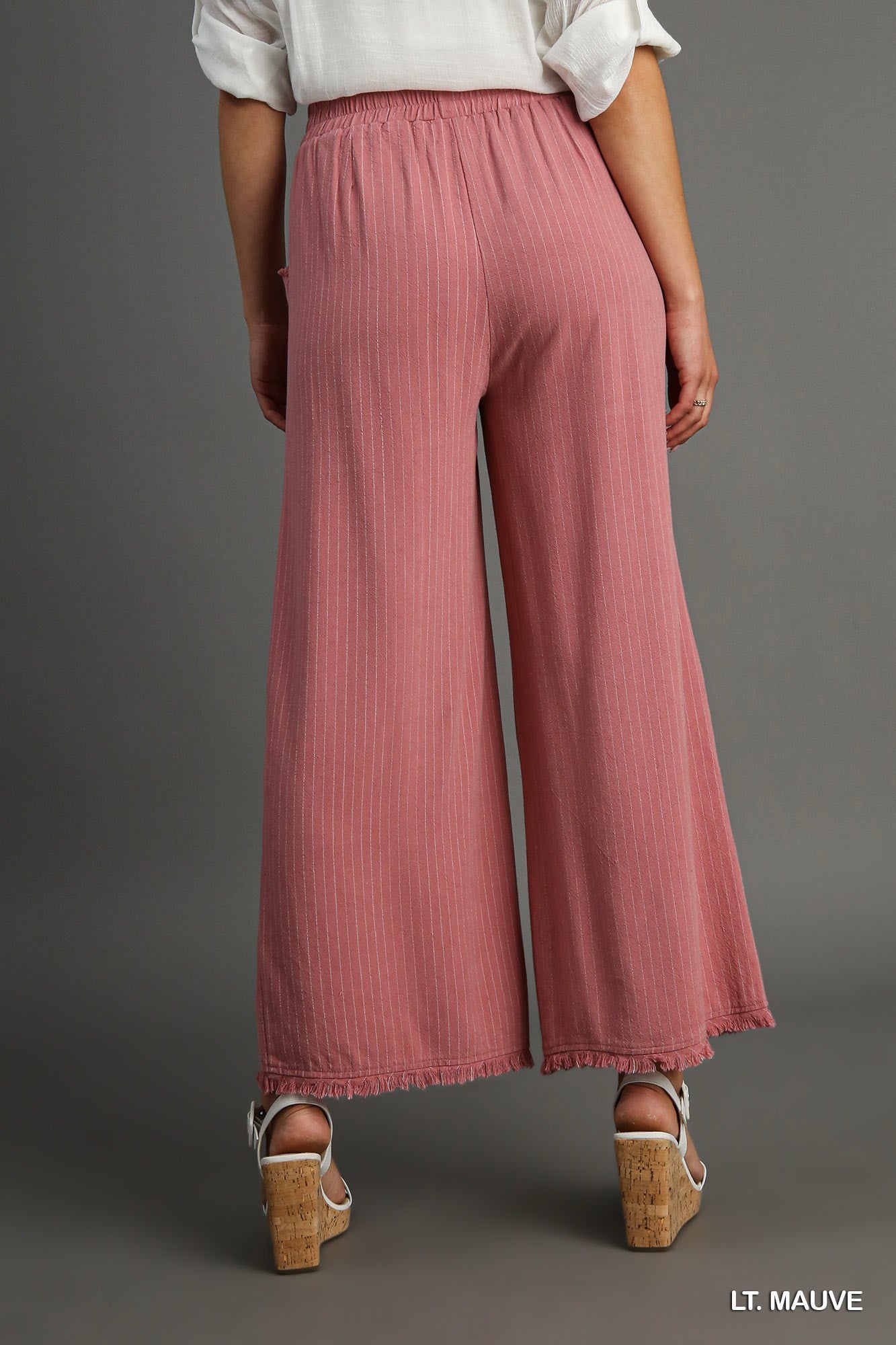 Living the Easy Life Striped Linen Wide Leg Pants