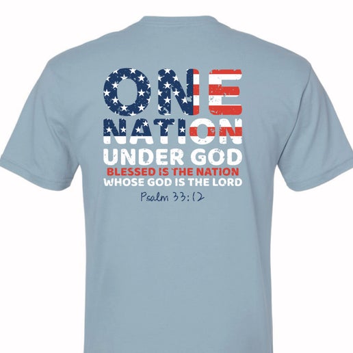 American Flag Round Bottom Farm T-Shirt